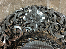 Load image into Gallery viewer, Hand Cut Glass Oval Mirror - Vertical or Horizontal Hanging