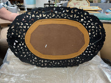 Load image into Gallery viewer, Hand Cut Glass Oval Mirror - Vertical or Horizontal Hanging