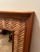 Load image into Gallery viewer, Vintage 1990's Rattan Mirror