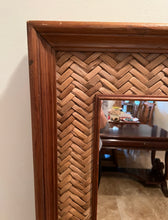 Load image into Gallery viewer, Vintage 1990's Rattan Mirror