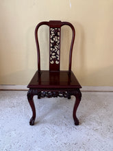 Load image into Gallery viewer, Antique Rosewood Dining Table, Chinese Carved, With 8 Chairs and Two Extension Leaves