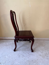 Load image into Gallery viewer, Antique Rosewood Dining Table, Chinese Carved, With 8 Chairs and Two Extension Leaves