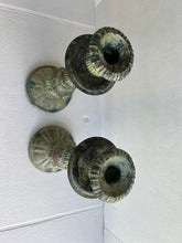 Load image into Gallery viewer, Vintage Rustic Metal Candelabras/Candleholder/Candlesticks - set of two