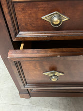 Load image into Gallery viewer, Vintage Lane Three Drawer Dresser Chest With Marble Top