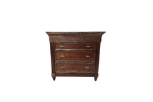Load image into Gallery viewer, Vintage Lane Three Drawer Dresser Chest With Marble Top