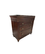 Load image into Gallery viewer, Vintage Lane Three Drawer Dresser Chest With Marble Top
