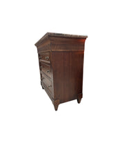 Load image into Gallery viewer, Vintage Lane Three Drawer Dresser Chest With Marble Top