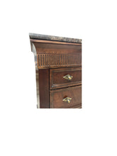 Load image into Gallery viewer, Vintage Lane Three Drawer Dresser Chest With Marble Top