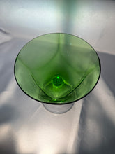 Load image into Gallery viewer, Green Fostoria Champagne Coupes - Set of 9