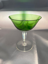 Load image into Gallery viewer, Green Fostoria Champagne Coupes - Set of 9
