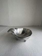 Load image into Gallery viewer, Small Pewter Shell Bowl, Catch-All, Soap Dish, Jewelry and Keys bowl