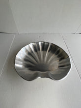 Load image into Gallery viewer, Large Matte Pewter Shell Bowl - Coastal Decorative Shell Bowl