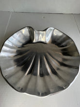 Load image into Gallery viewer, Large Matte Pewter Shell Bowl - Coastal Decorative Shell Bowl