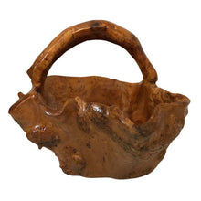 Load image into Gallery viewer, Vintage Hand Carved Wood Bowl/Basket