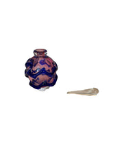 Load image into Gallery viewer, Pink & Blue Art Glass Perfume Bottle