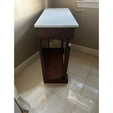 Load image into Gallery viewer, French Empire Style Marble Top Console Table