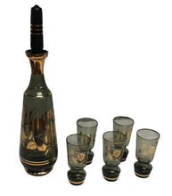 Load image into Gallery viewer, Vintage Decanter with Glasses