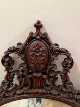 Load image into Gallery viewer, Antique Oval Mirror with Wood Frame