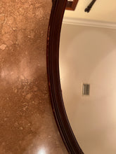 Load image into Gallery viewer, Antique Oval Mirror with Wood Frame