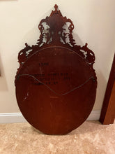 Load image into Gallery viewer, Antique Oval Mirror with Wood Frame
