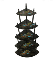 Load image into Gallery viewer, 1950s Vintage Japanese 5-Tiered Corner Display Shelf