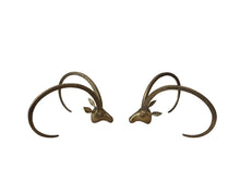 Load image into Gallery viewer, Vintage Brass Ibex or Rams Head Coffee Table Bases, c. 1960s
