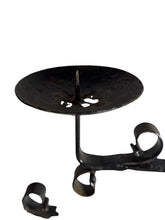 Load image into Gallery viewer, Antique Wrought Iron Floor Candelabras - Holds Five Candles - Set of 2
