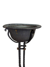 Load image into Gallery viewer, Antique Wrought Iron Plant Stands with Pot - Set of 2
