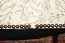 Load image into Gallery viewer, Antique French Louis XIV Style Nail Head Upholstered Arm Chairs - Set of 2
