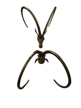 Load image into Gallery viewer, Vintage Brass Ibex or Rams Head Coffee Table Bases, c. 1960s
