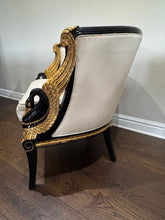 Load image into Gallery viewer, Vintage French Empire Style / Hollywood Regency Swan Tub Chairs - Set of 2
