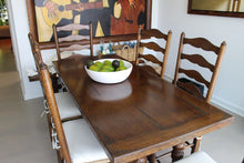 Load image into Gallery viewer, Vintage Ladderback Rush Seat Side Chairs Set of 6
