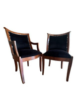 Load image into Gallery viewer, Vintage Empire Style Zebra Chairs - Set of 2
