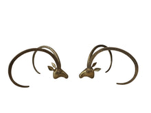 Load image into Gallery viewer, Vintage Brass Ibex or Rams Head Coffee Table Bases, c. 1960s
