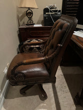 Load image into Gallery viewer, Executive Leather Desk Chair by Robb &amp; Stucky
