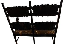 Load image into Gallery viewer, Antique Italian Carved Walnut Upholstered Bench, c. late 1800s

