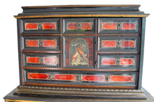 Load image into Gallery viewer, Antique 17th Century Dutch Travelling Chest made in the Netherlands in c. 1680 with 18th Cent Chinoiseries Stand c. 1700s
