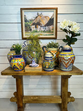 Load image into Gallery viewer, Vintage Hand Painted Mexican Talavera Lidded Ginger Jars
