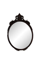 Load image into Gallery viewer, Antique Oval Mirror with Wood Frame
