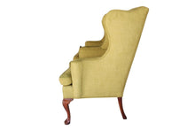 Load image into Gallery viewer, Vintage Queen Anne Style Chenille Wingback Chairs - set of 2
