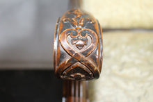 Load image into Gallery viewer, Antique French Louis XIV Style Nail Head Upholstered Arm Chairs - Set of 2
