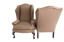 Load image into Gallery viewer, George Smith LTD Tan Wingback Chairs - Set of 2
