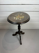 Load image into Gallery viewer, Antique Hand Painted Mahogany Tilt Top Table
