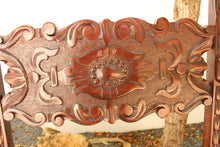 Load image into Gallery viewer, Antique Italian Carved Walnut Upholstered Bench, c. late 1800s

