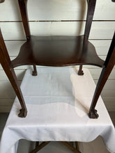 Load image into Gallery viewer, Chippendale Style Gallery Top Two Tiered Claw and Ball Table
