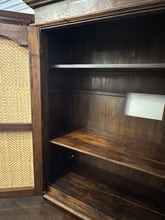 Load image into Gallery viewer, Vintage Indonesian Armoire with Natural Rattan Door Panels, c. 1990s
