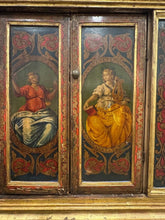 Load image into Gallery viewer, Florentine Hand Painted Cabinet with Classical Figural Depictions, c. mid 1800s
