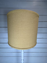 Load image into Gallery viewer, Coastal Floor Lamp with Natural Burlap Drum Shade
