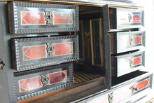 Load image into Gallery viewer, Antique 17th Century Dutch Travelling Chest made in the Netherlands in c. 1680 with 18th Cent Chinoiseries Stand c. 1700s
