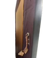 Load image into Gallery viewer, Vintage Black &amp; Gold Regency or Empire Style Beveled Mirror
